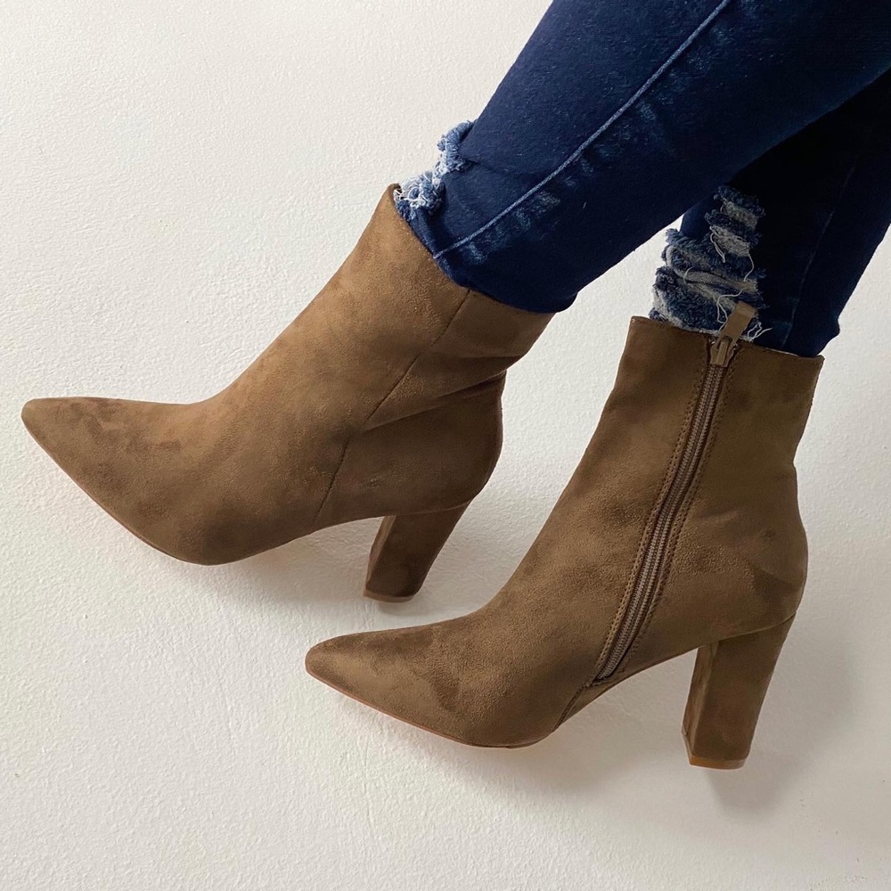 TAUPE SUEDE BOOTS